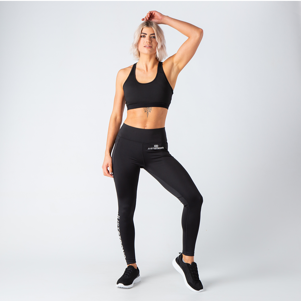 Motion Medium Support Bra - Deep Black