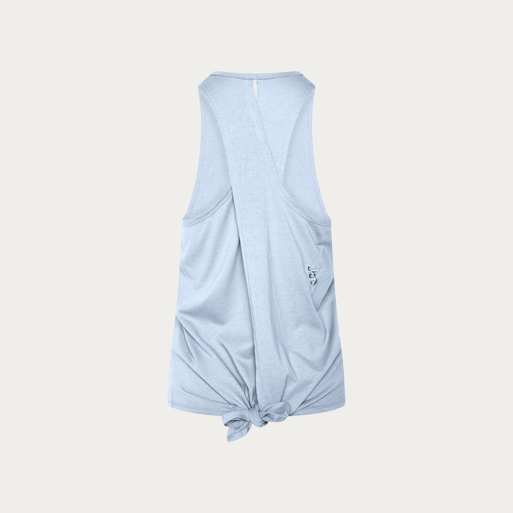 Chandra Tie Tank - Cashmere Blue