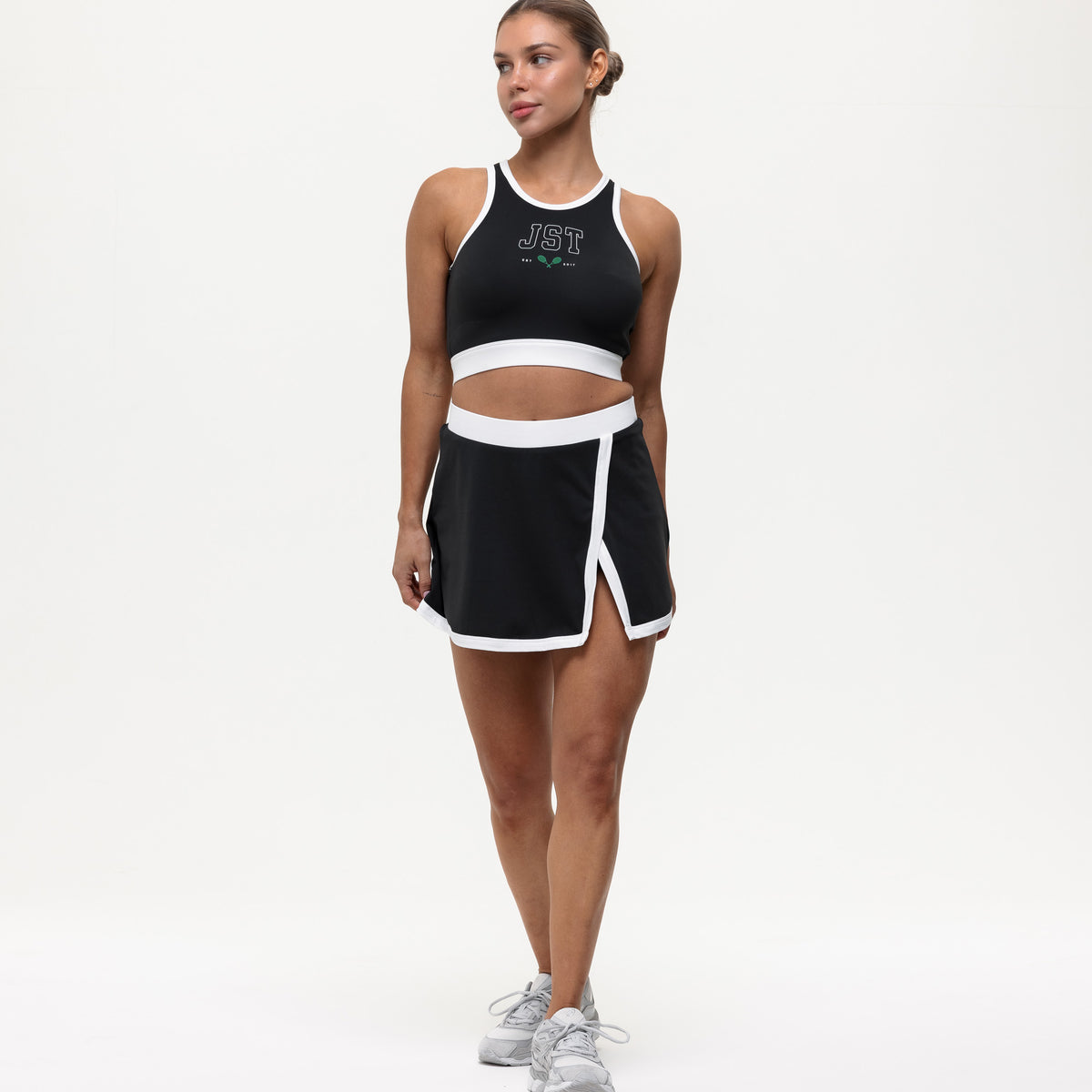 Centre Court 2-in-1 Skirt - Black/White