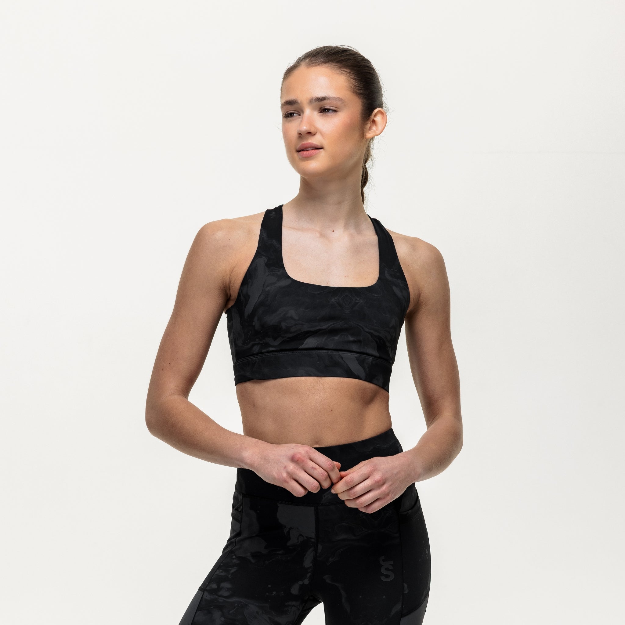 Flex Medium Support Bra - Slate Marble