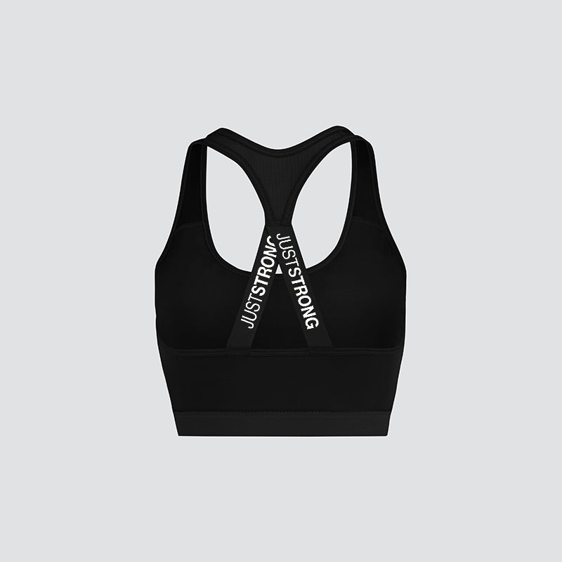 Motion Medium Support Bra - Deep Black