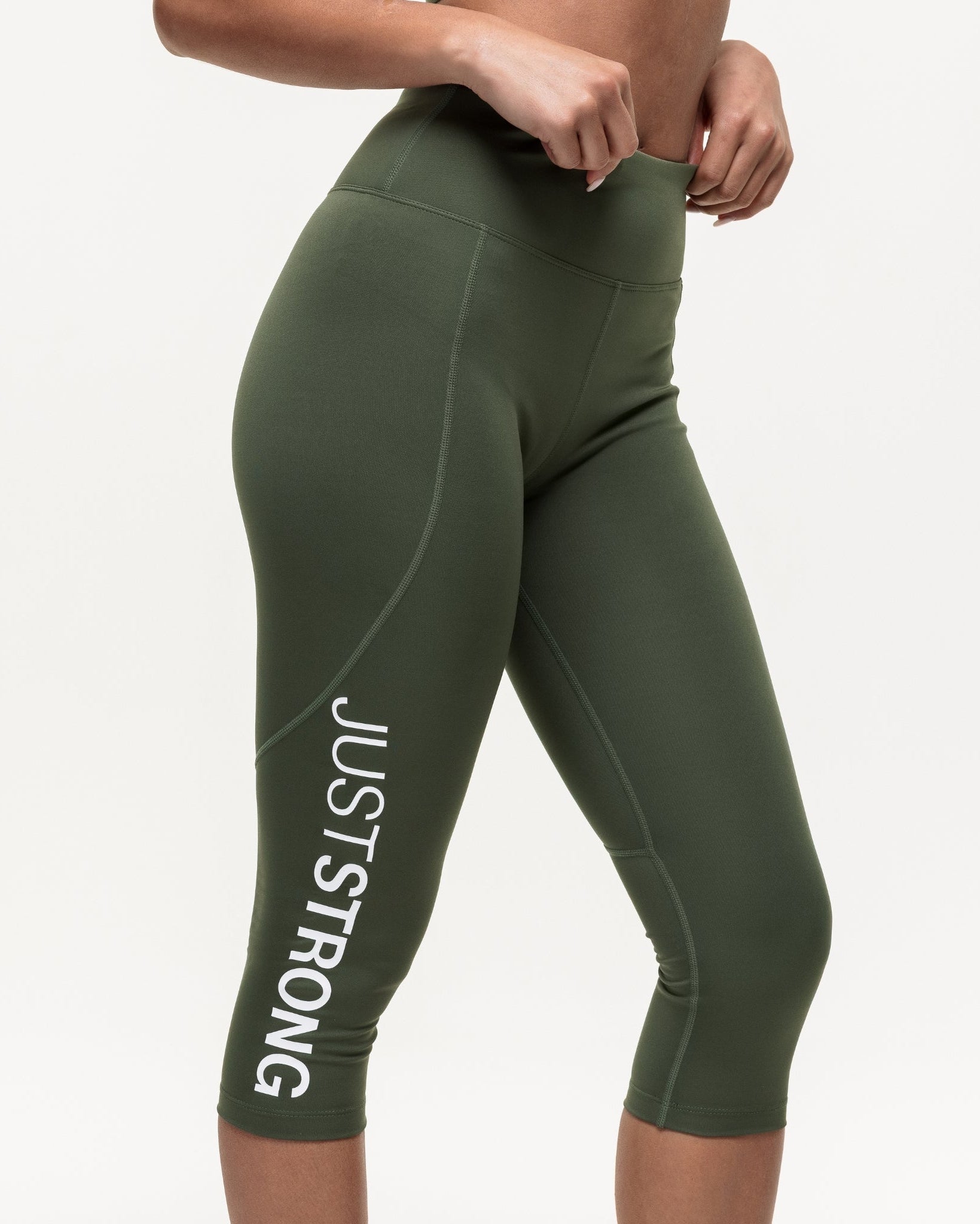 Motion Capri Leggings - Khaki