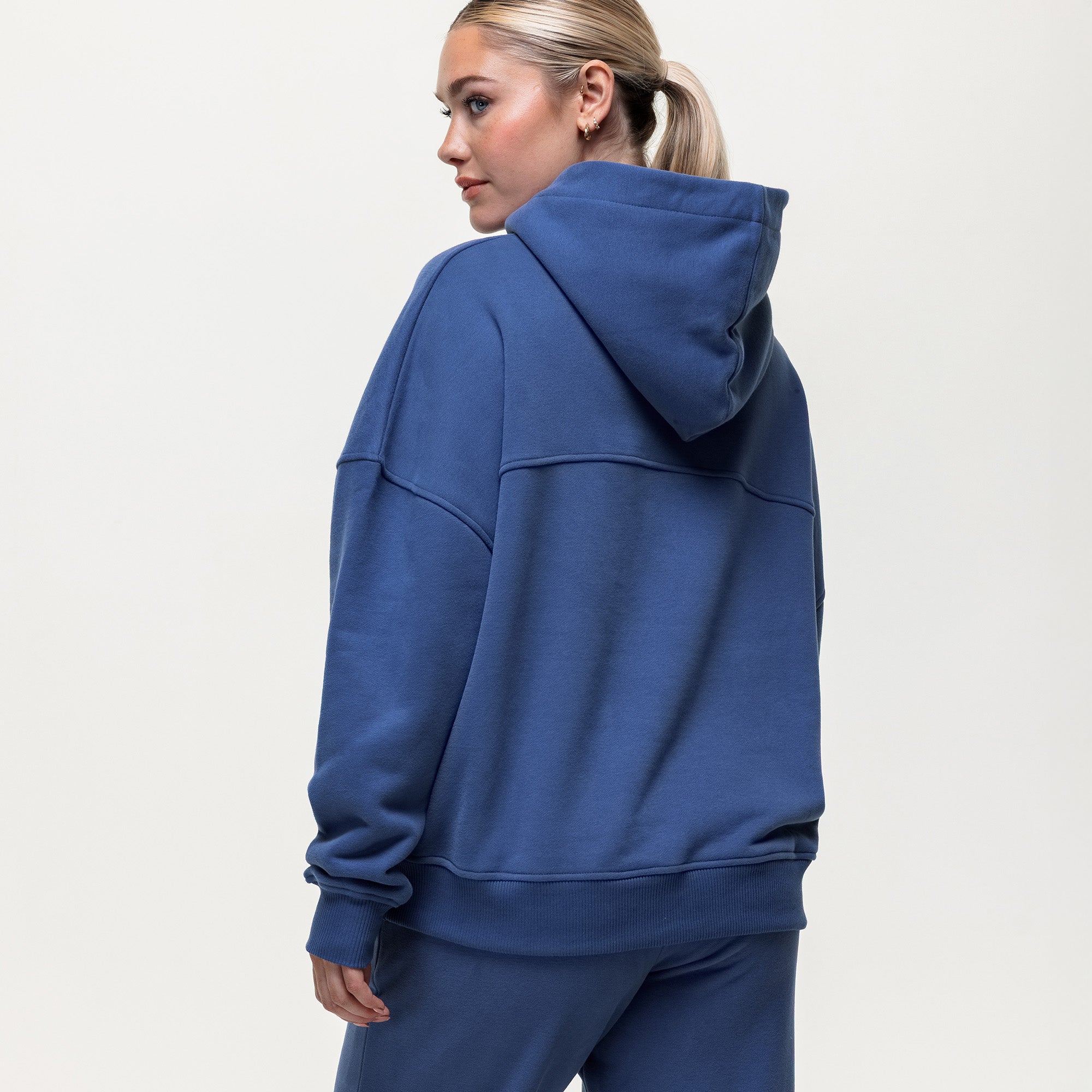 Throw On Oversized Hoodie - Vintage Indigo