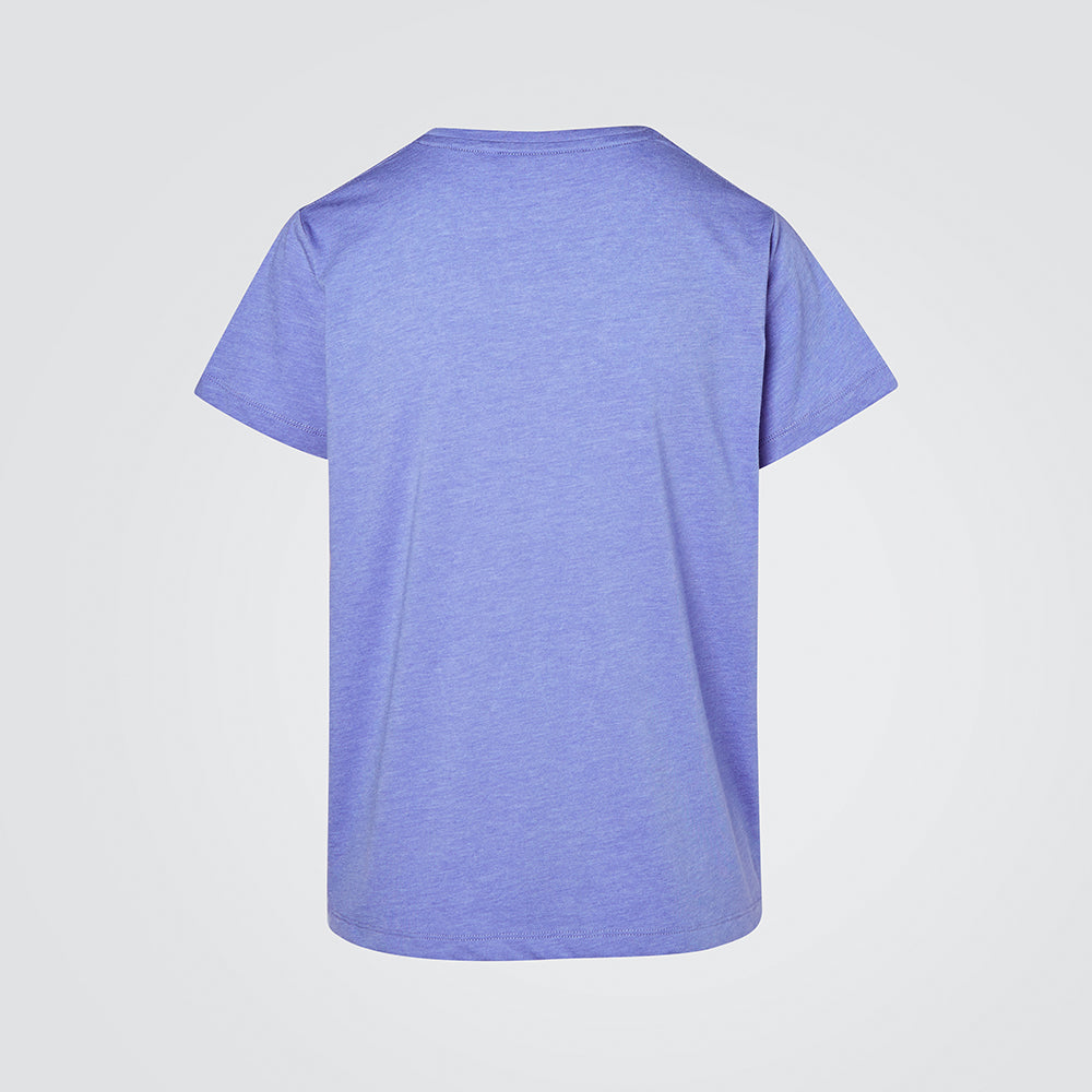 Blue Iris Marl Fade Graphic Tee
