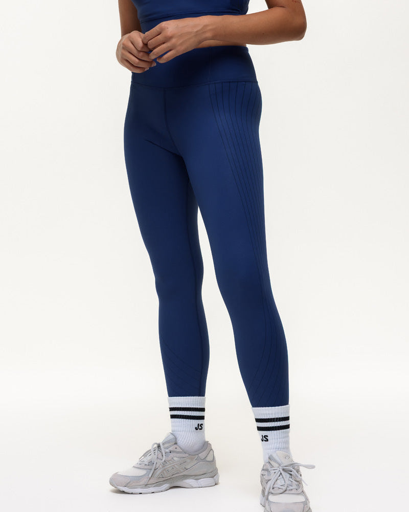 Agility Workout Leggings - True Navy