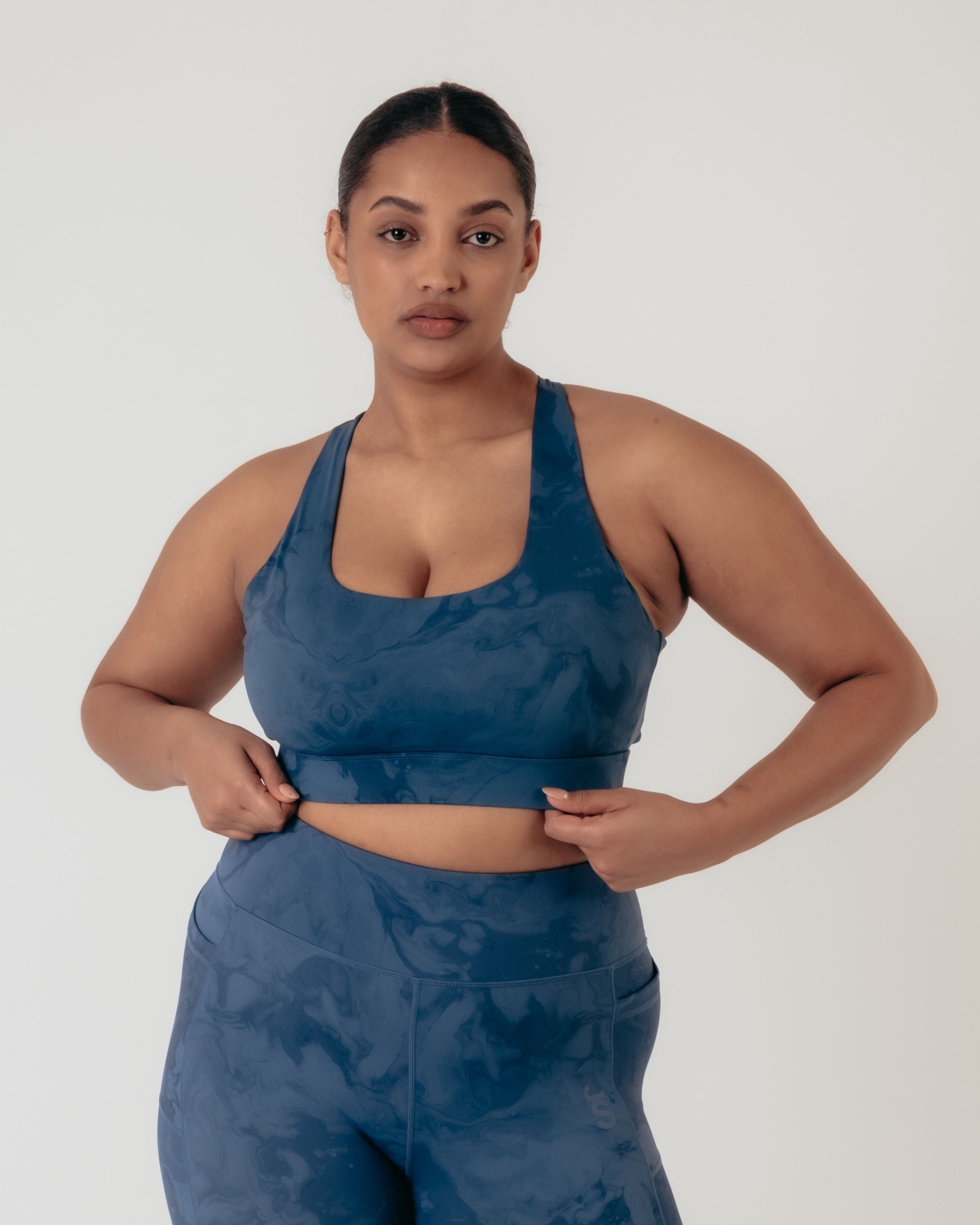 Flex Medium Support Bra - Indigo Marble