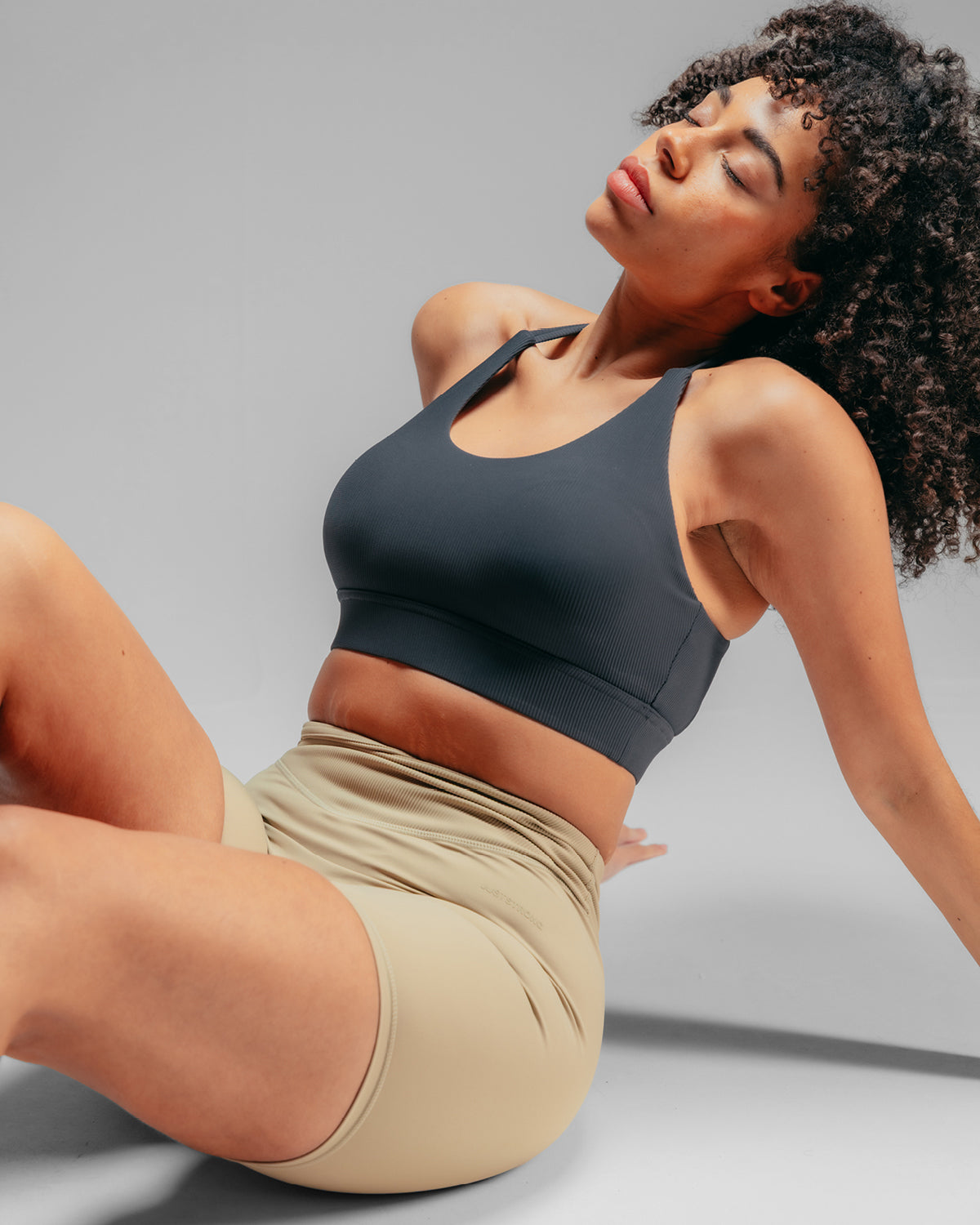 Wrap Over Cycle Shorts - Mocha