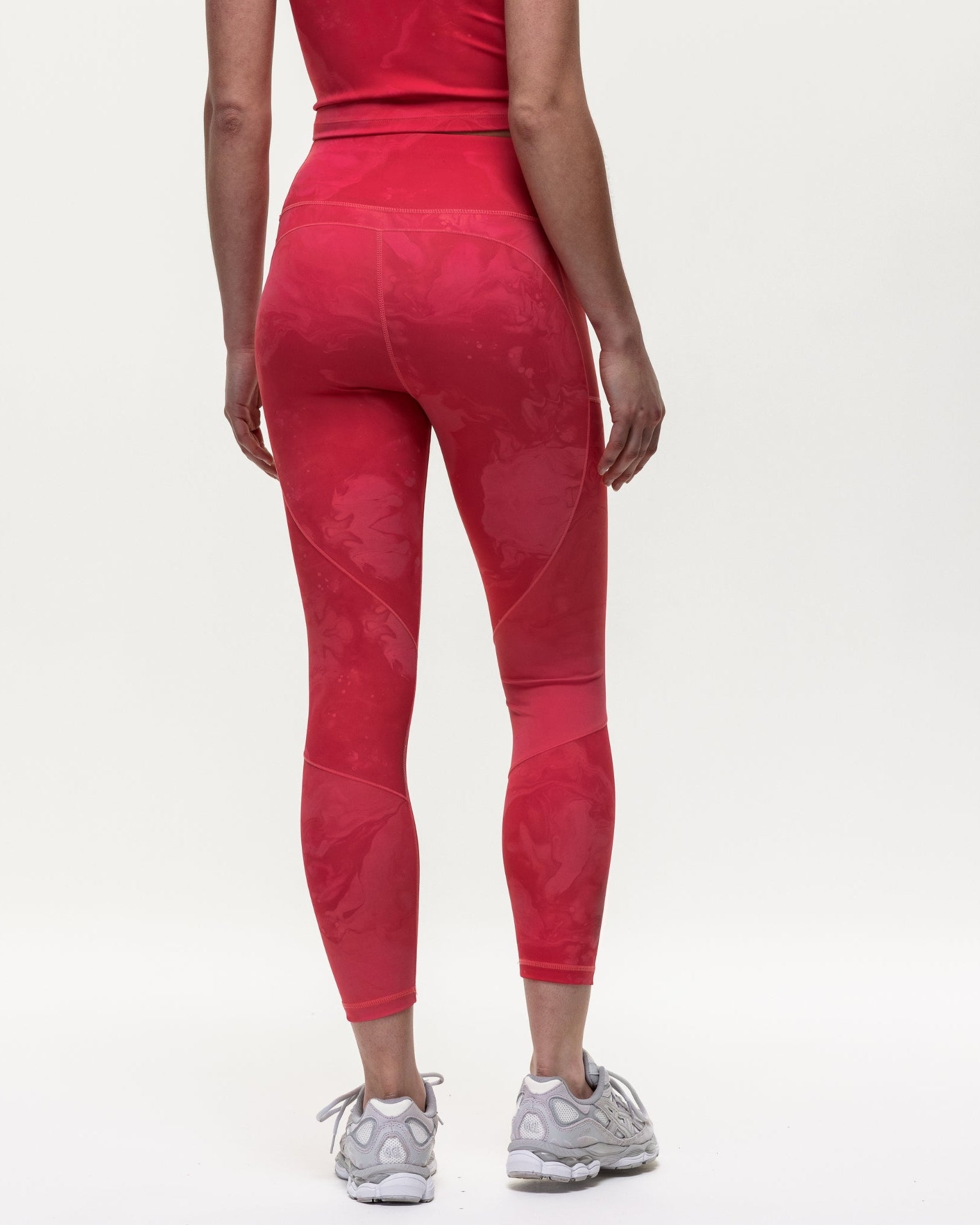 Power 7/8 Training Leggings - Coral Marble