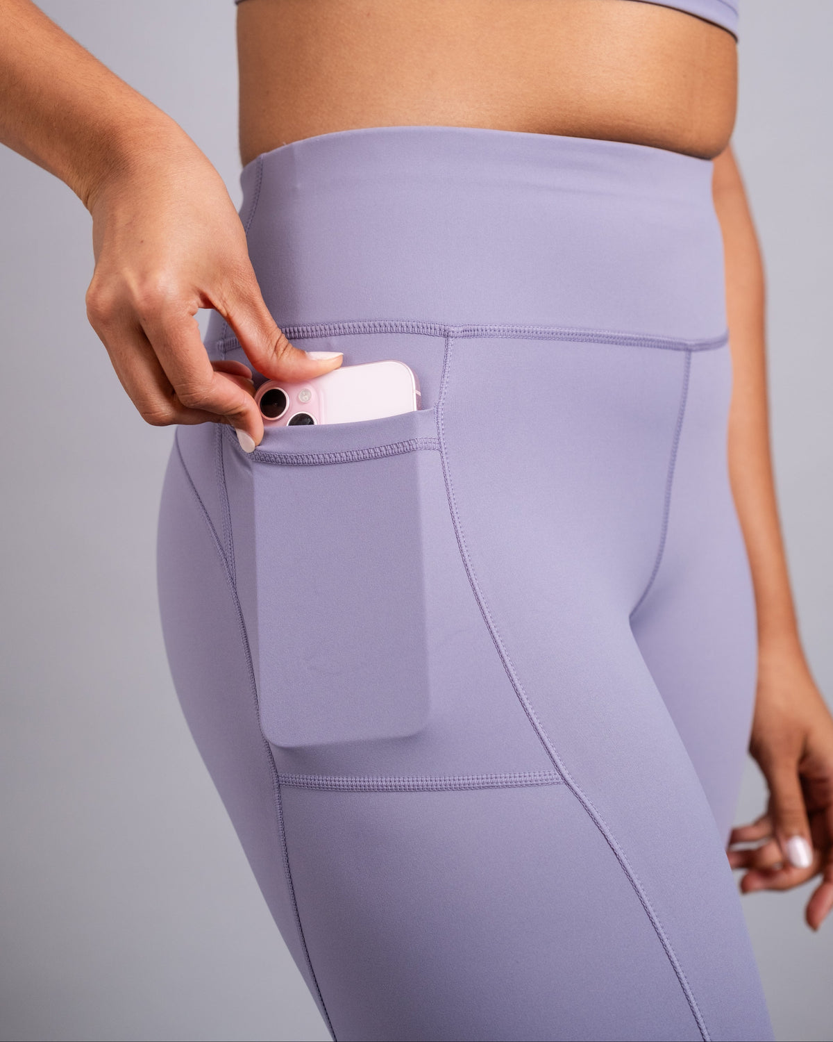 Power High Rise 7/8 Leggings - Purple Ash