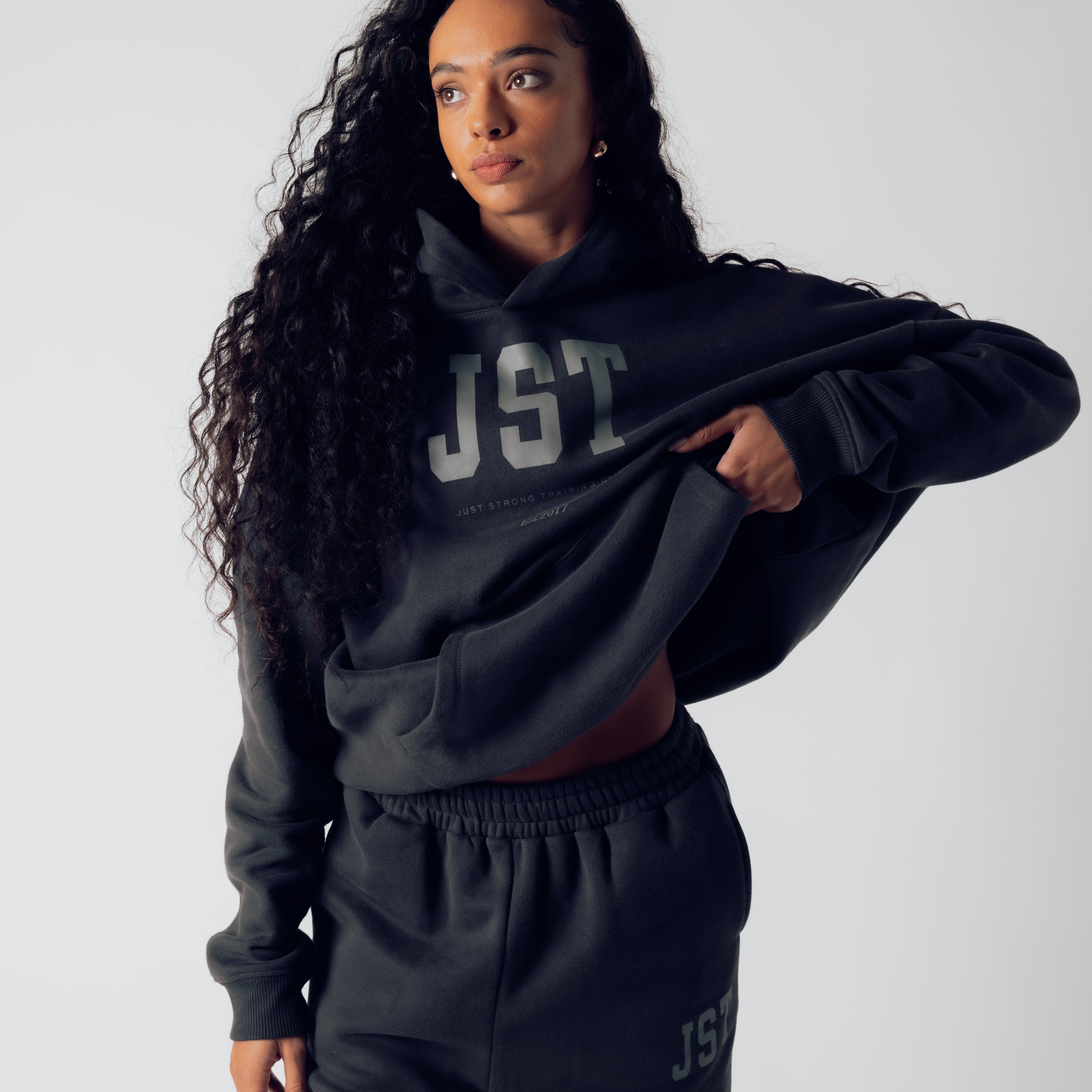 Training Club Oversized Hoodie - Washed Black